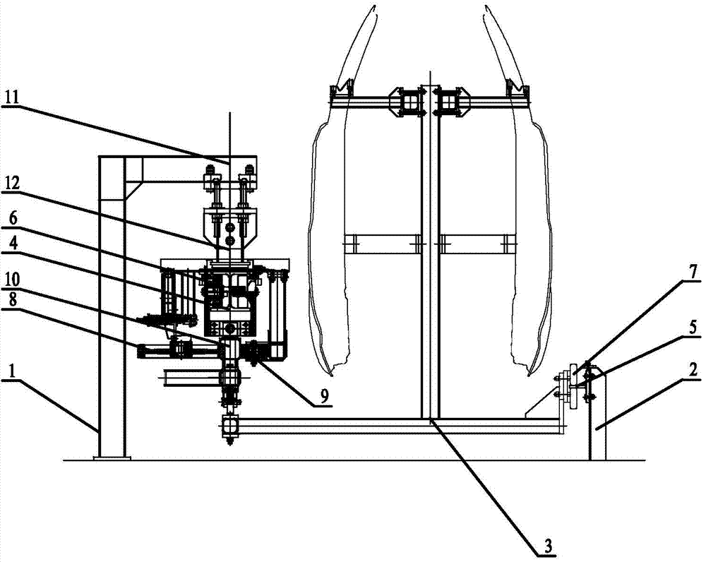 Suspension type ground friction conveying line