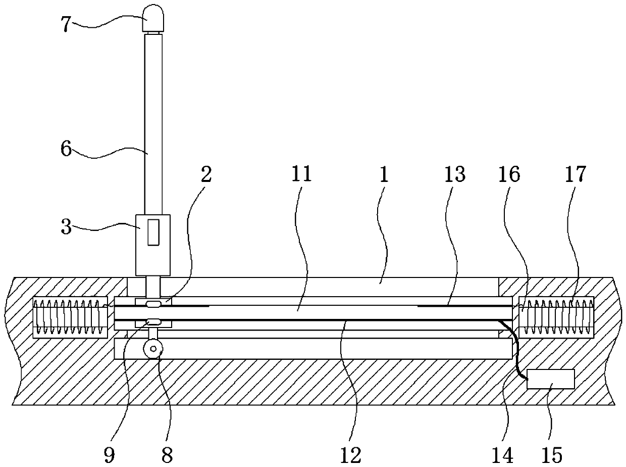 Reversible lane changing device for intelligent transportation based on electromagnetic conversion