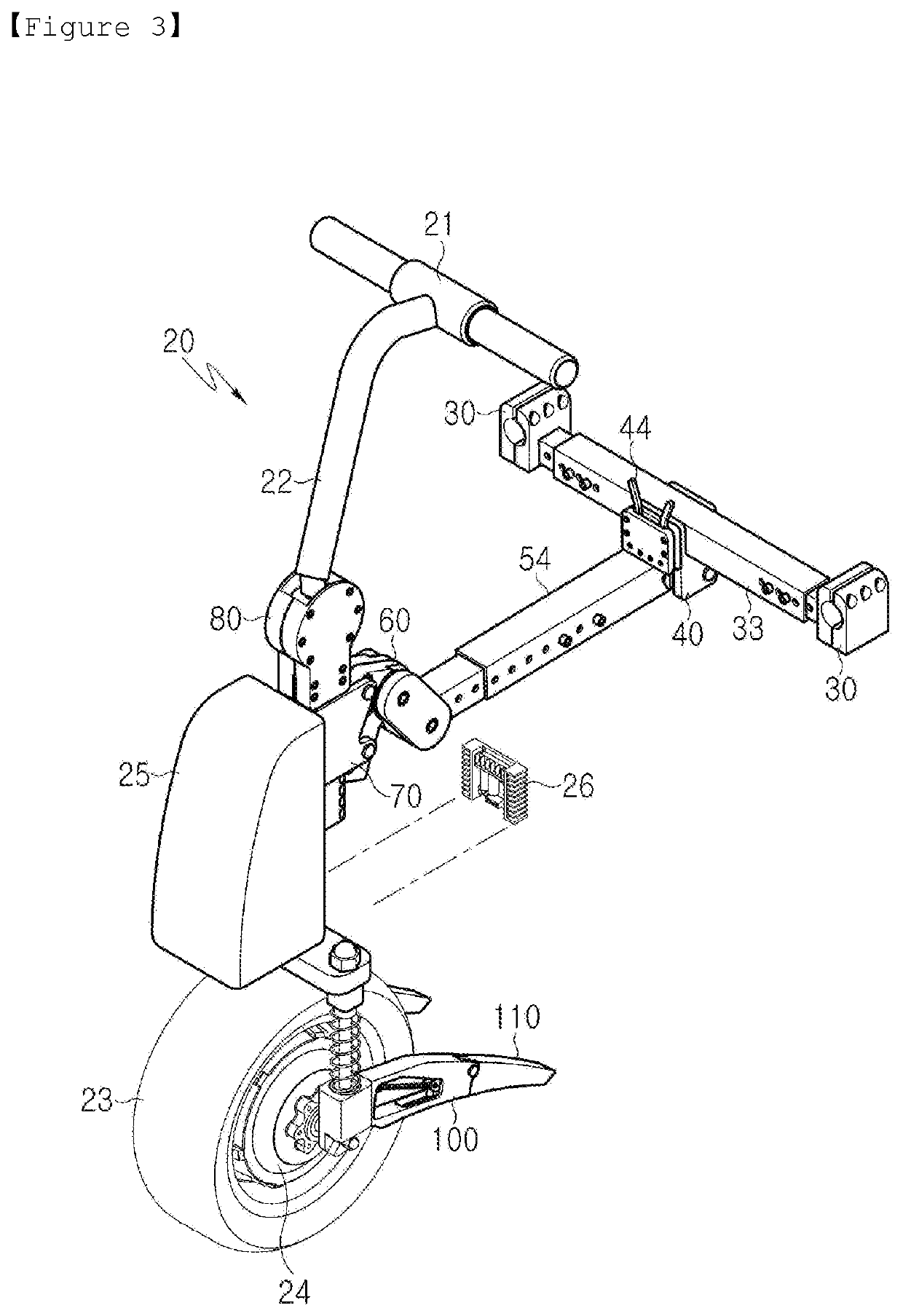 Wheelchair power apparatus for electronic driving conversion