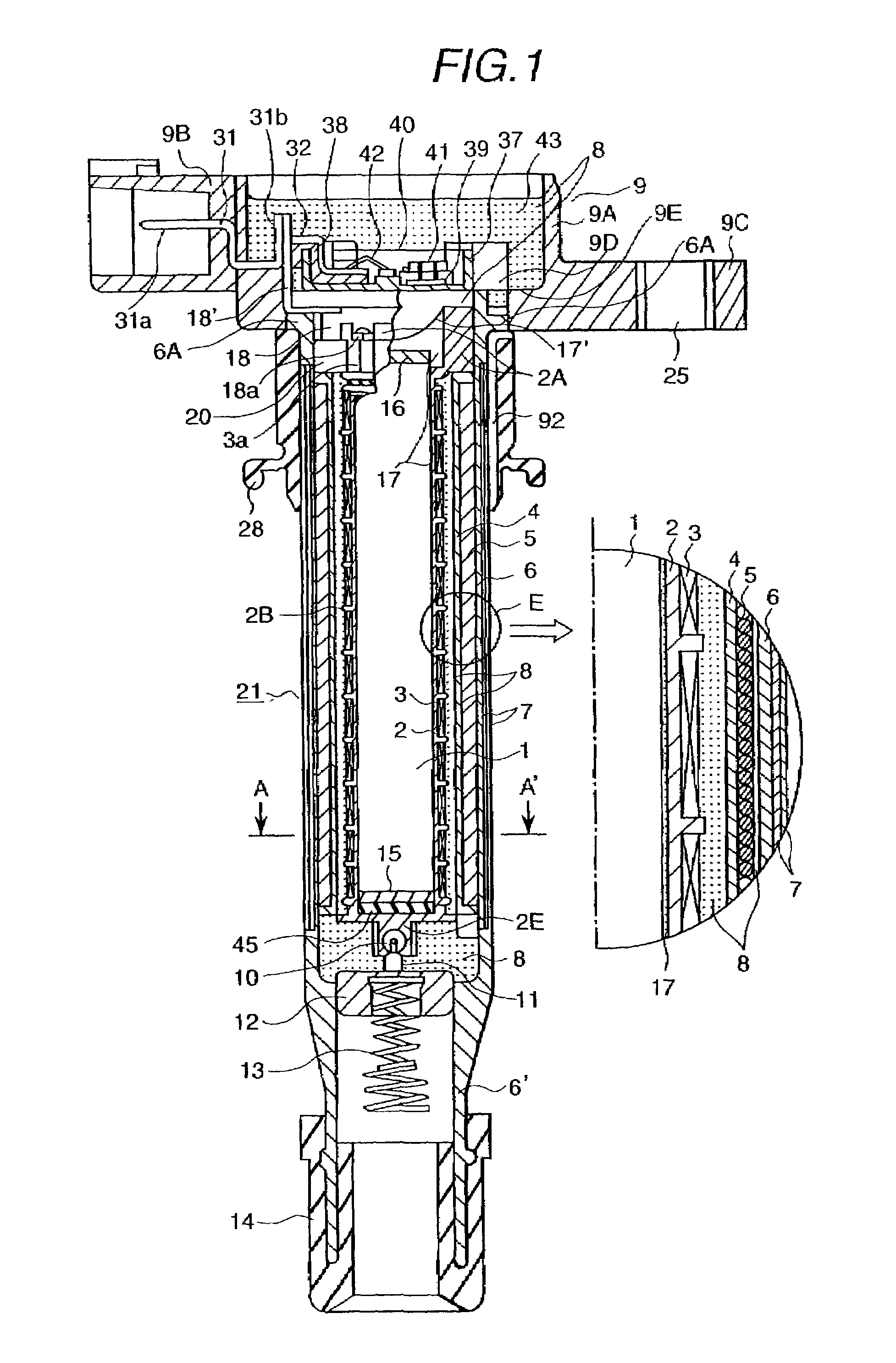 Ignition coil for use in engine and engine having plastic cylinder head cover