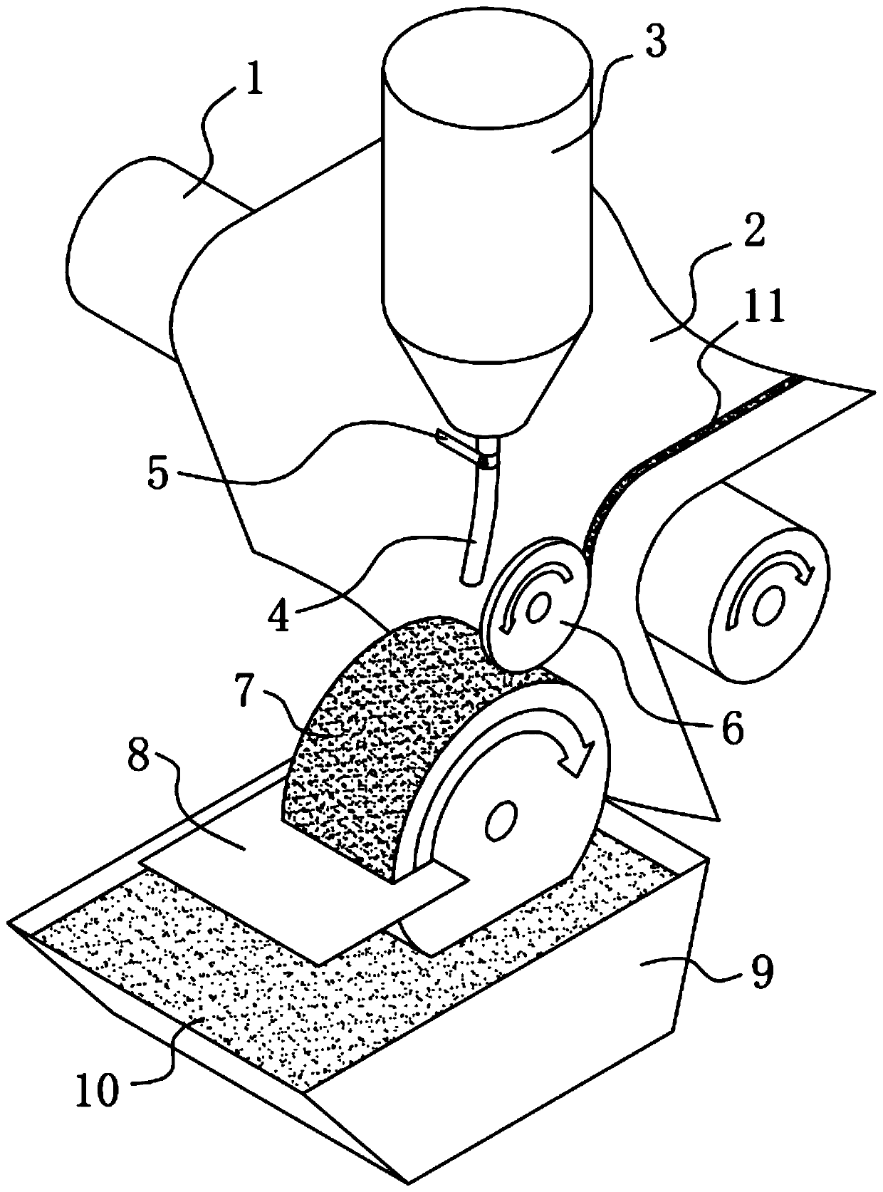 Glue conveying and glue coating mechanism