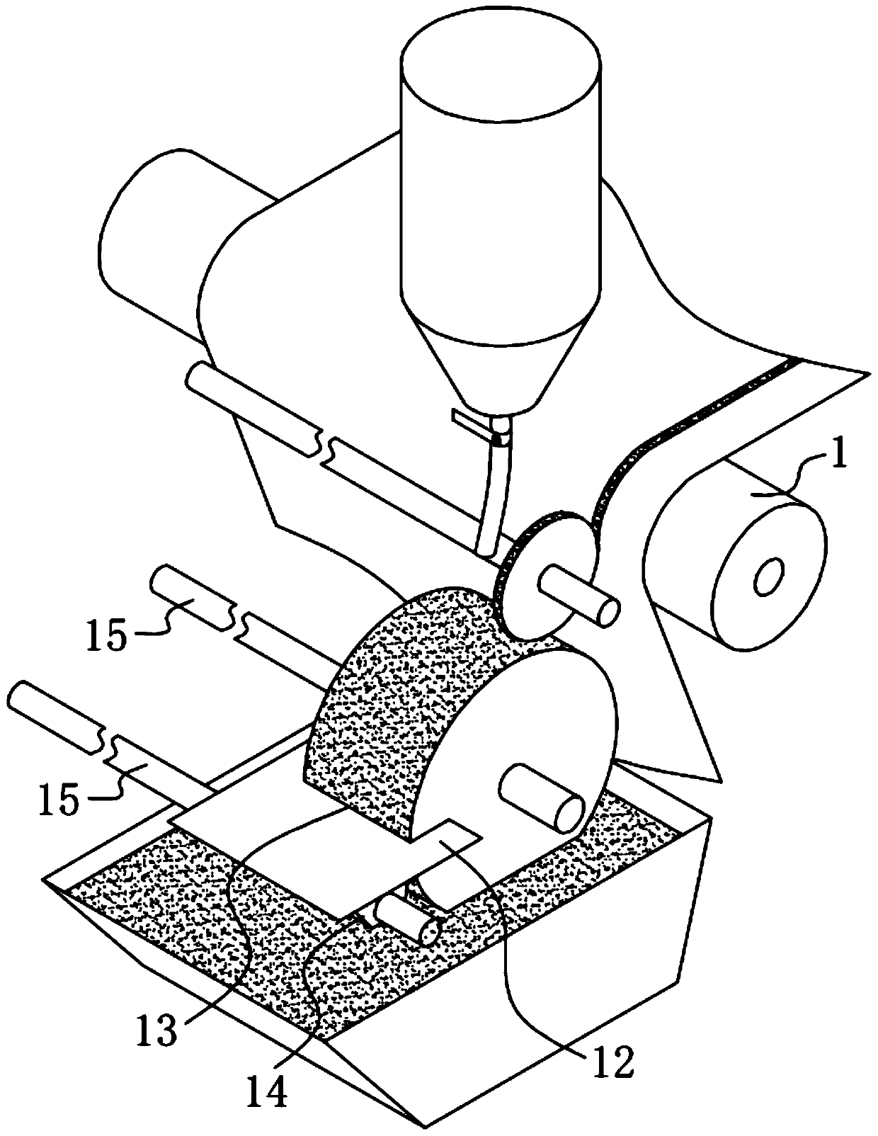 Glue conveying and glue coating mechanism