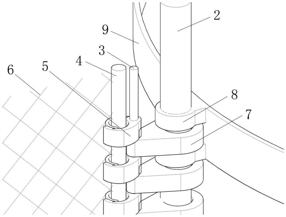 A synthetic fiber net connection device for fence farming