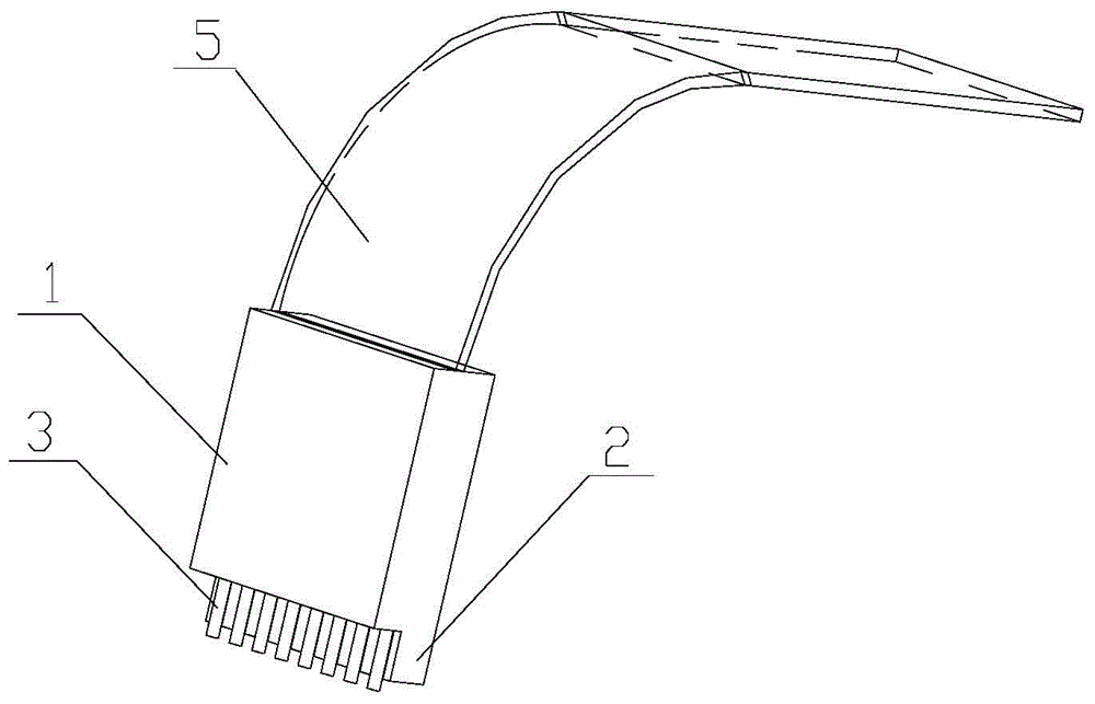 Parallel fiber array and photoelectron chip coupling component