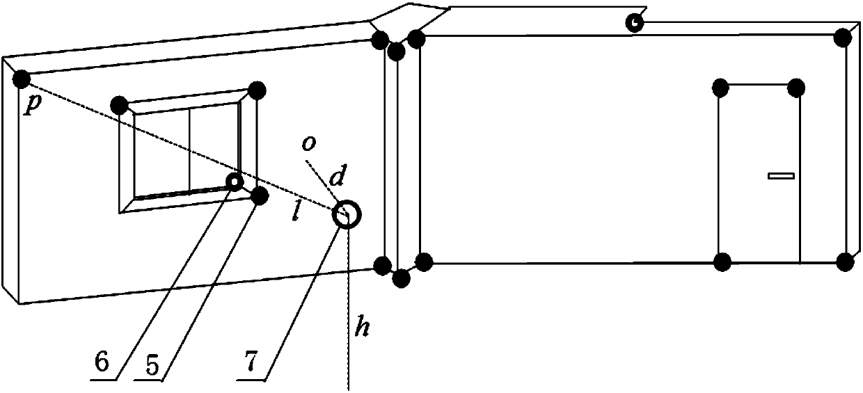 Method for reinforcing steel bar position determination and spatial model construction in building wall