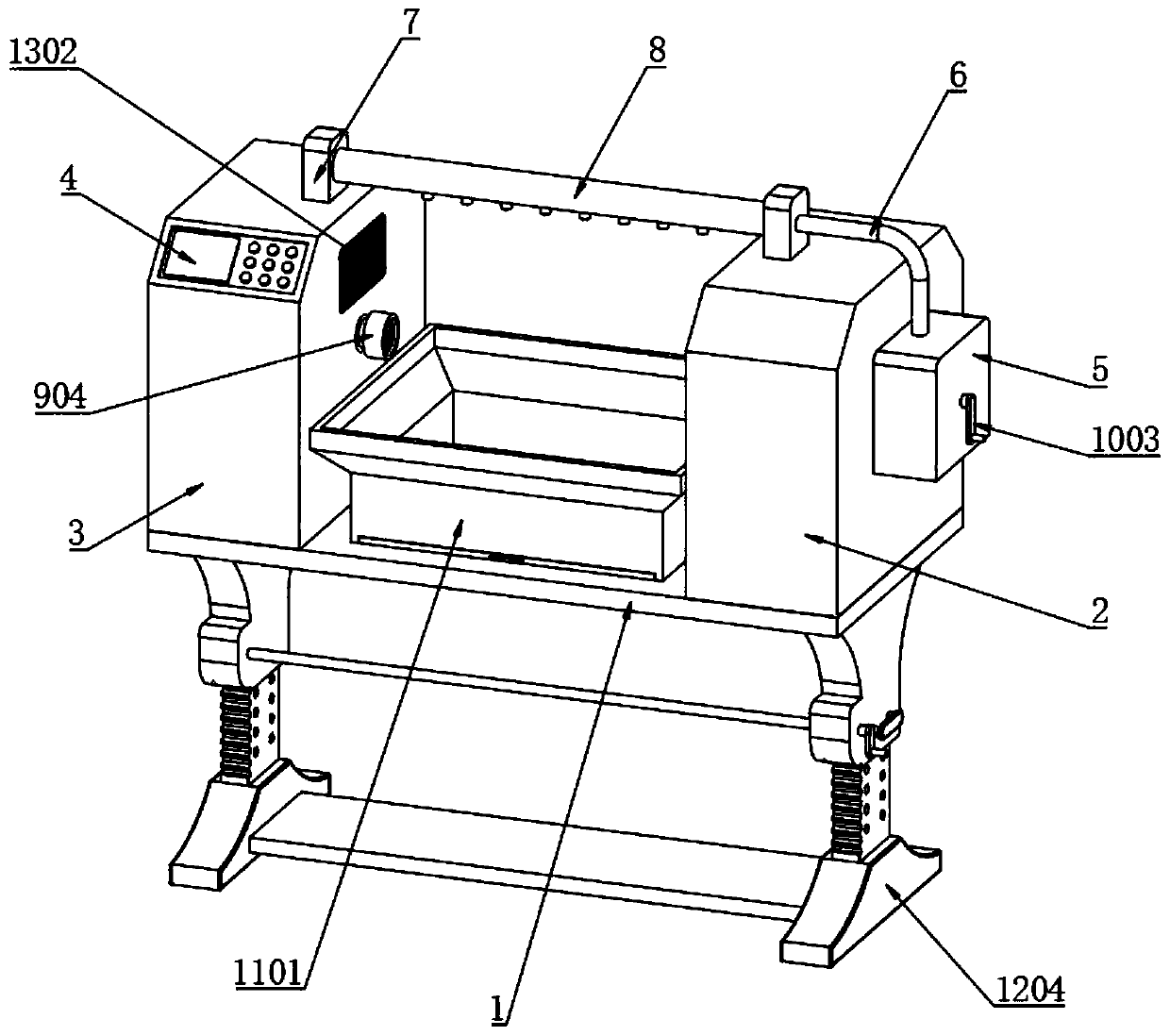 Magnetic particle flaw detector being compatible with several types of torsion bars