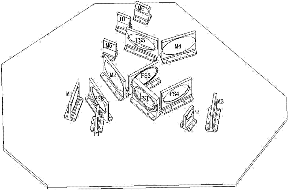 Satellite-borne nadir and adjacent-edge integrated detection antenna feed system and method