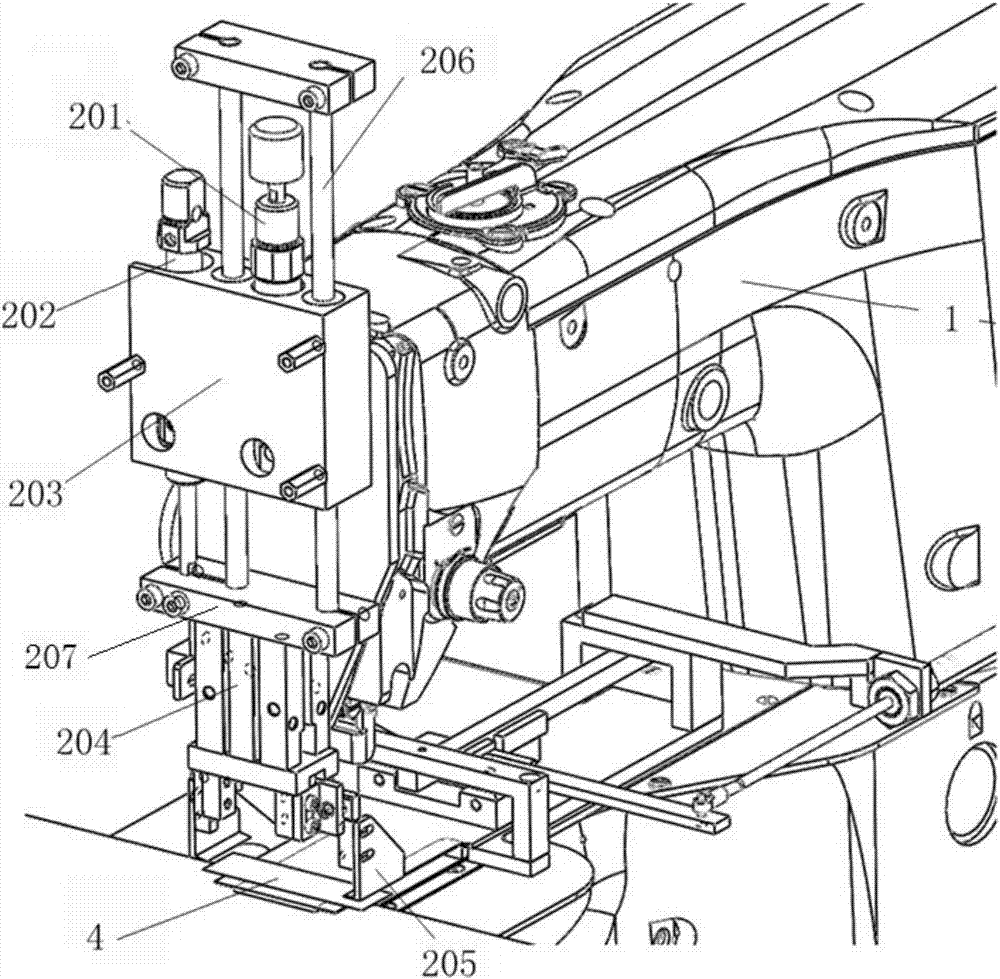 Automatic folding and sewing equipment of labels