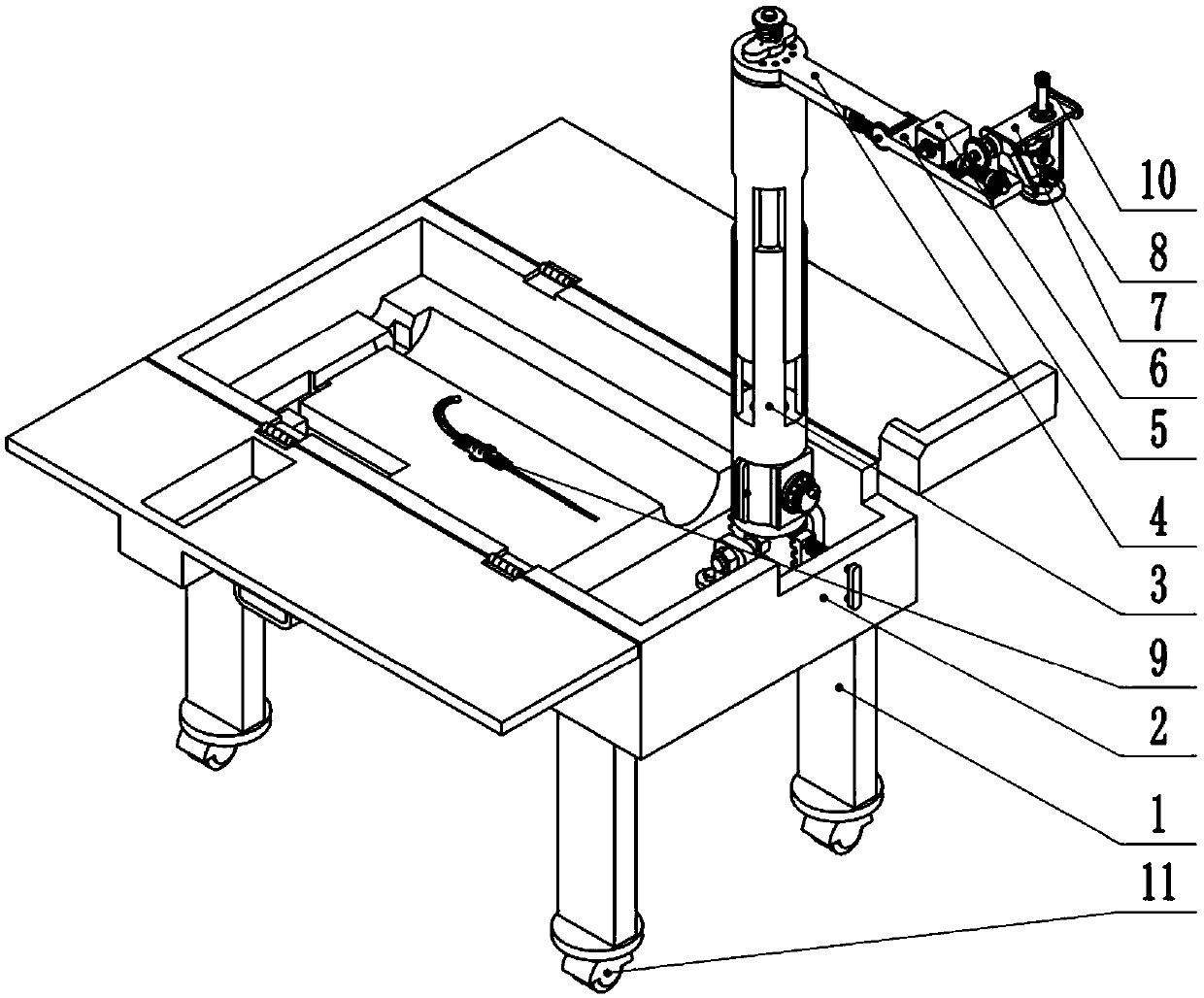 Bone marrow cavity puncture drawing device used for hematology department