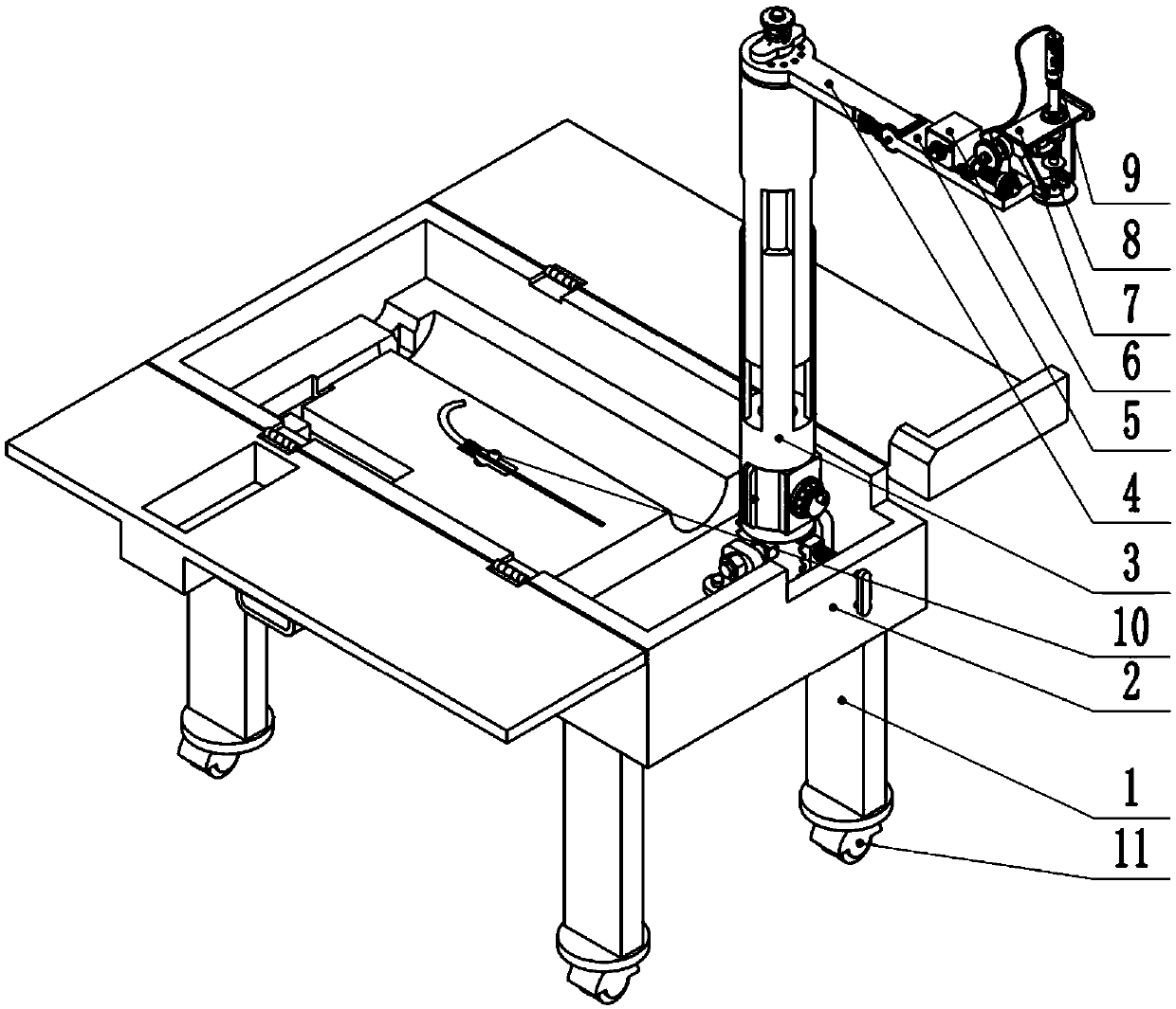 Bone marrow cavity puncture drawing device used for hematology department