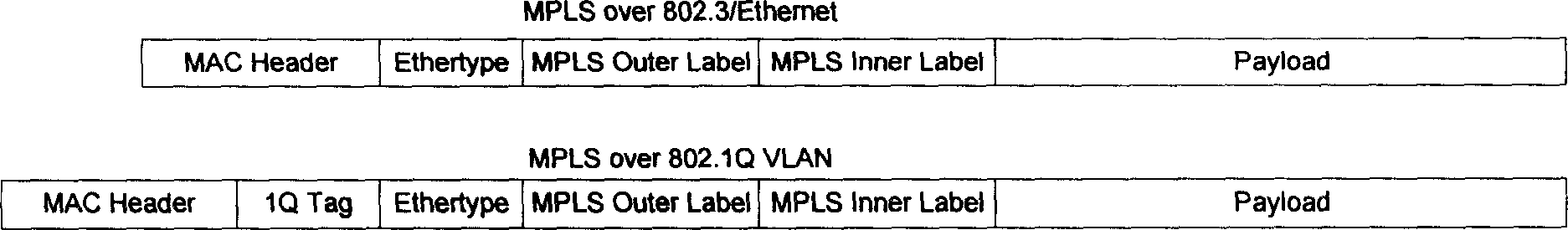 Method for conducting sorting to multi-protocol tag exchange business stream