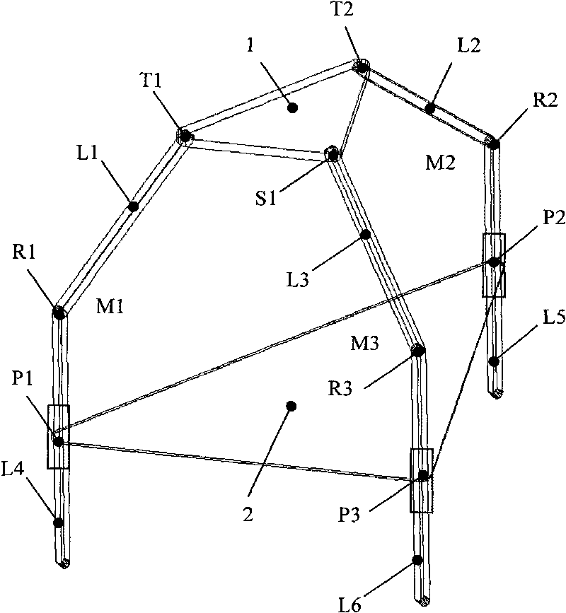 Fully decoupled three-degree-of-freedom parallel robot mechanism