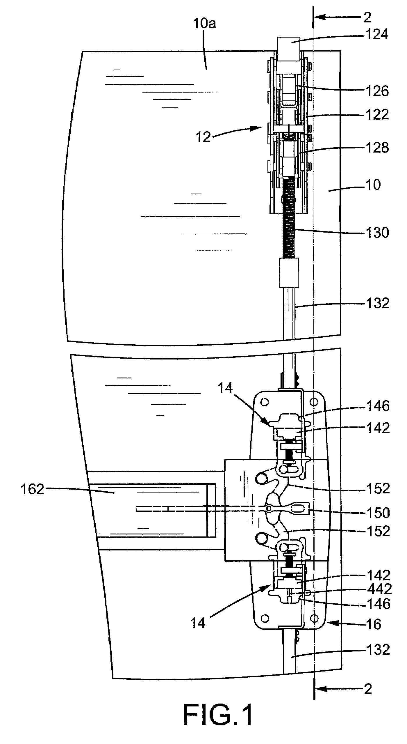 Outer operational device for panic exit door lock