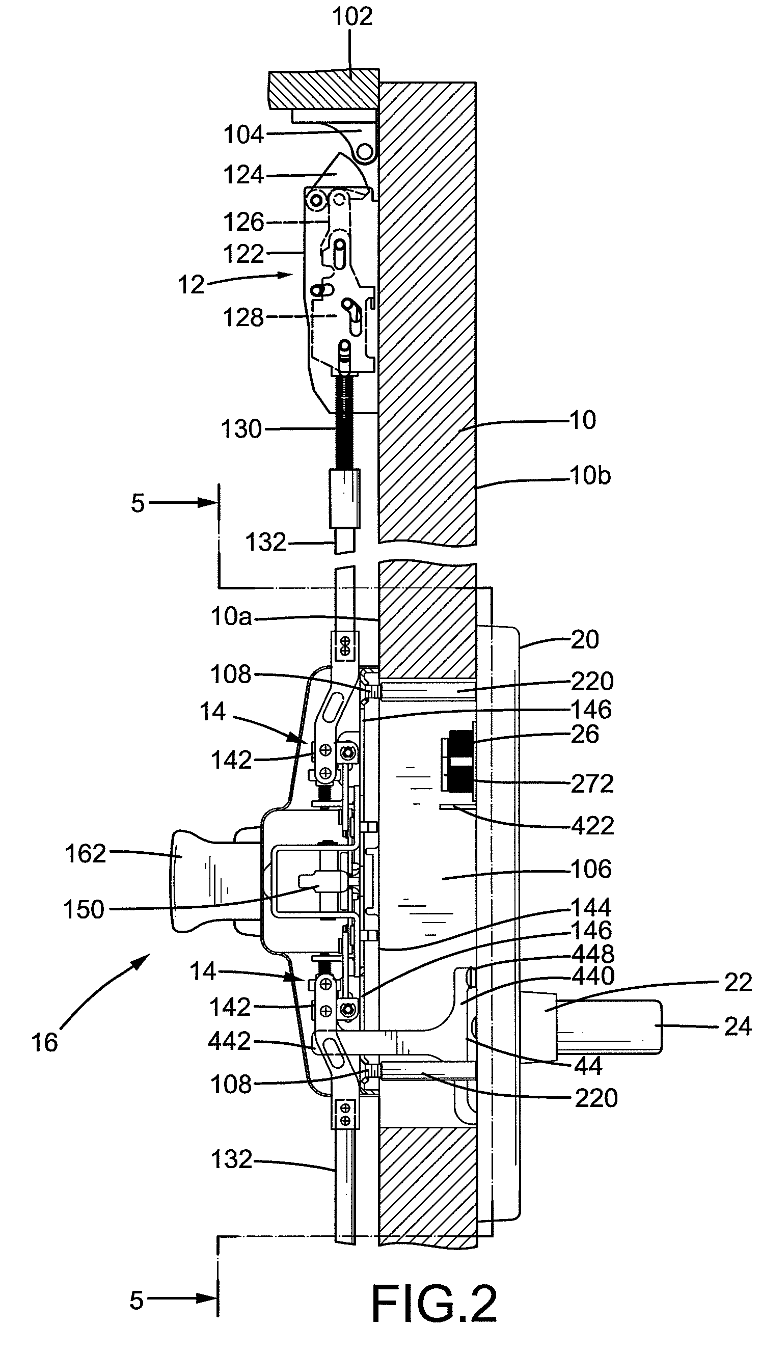 Outer operational device for panic exit door lock