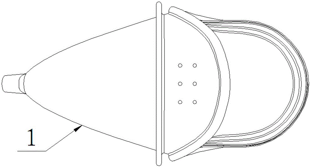 Urine receiving component and female urine collection device with same