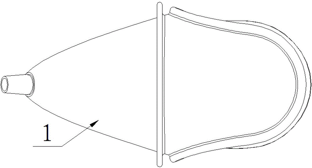 Urine receiving component and female urine collection device with same