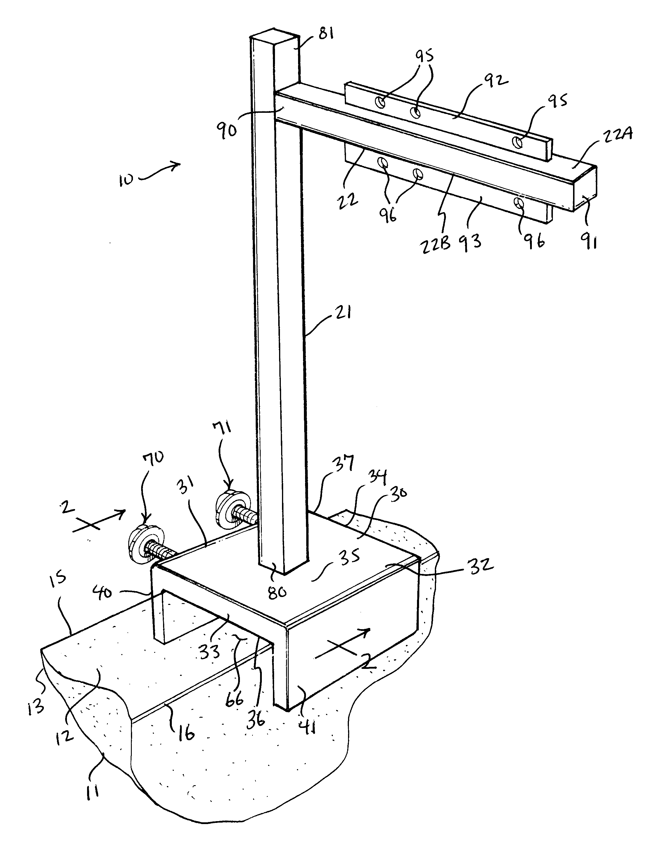 Sign support structures