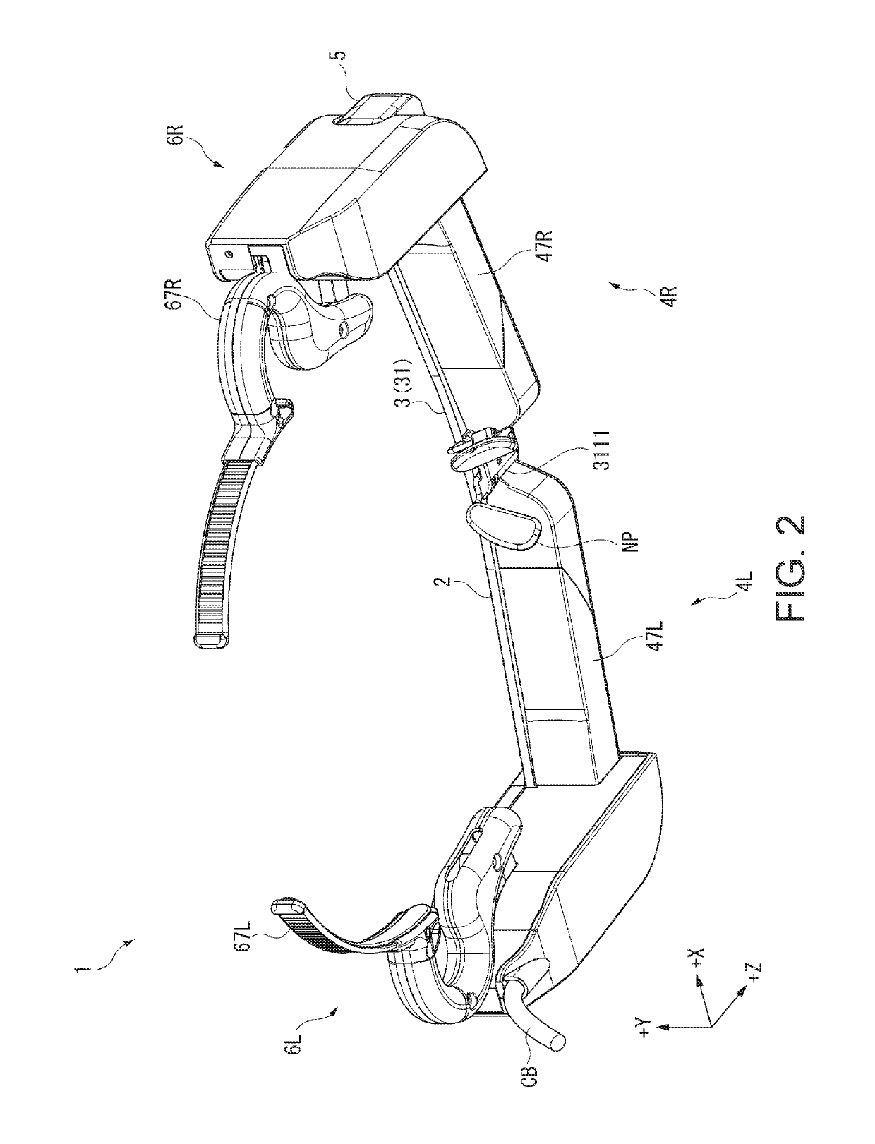 Head-mounted image display device