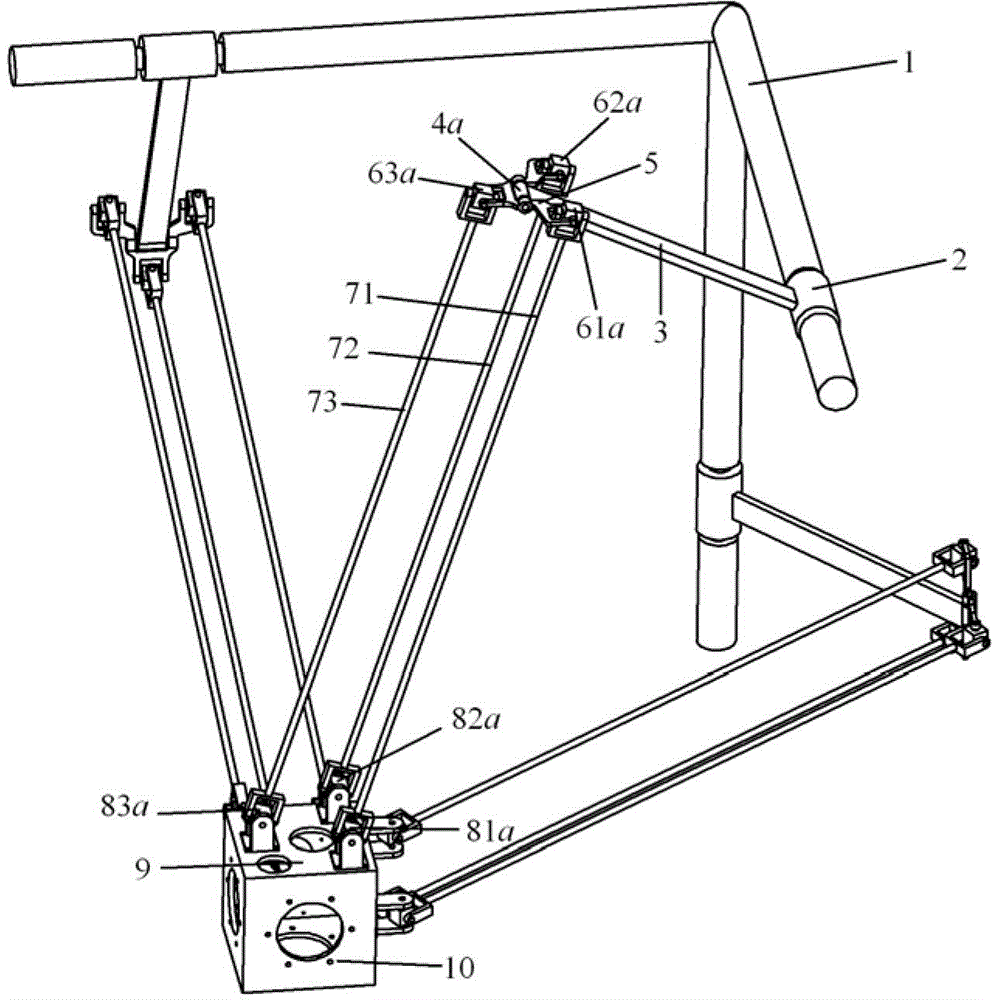 Three-degree-of-freedom high-speed translational motion parallel mechanism