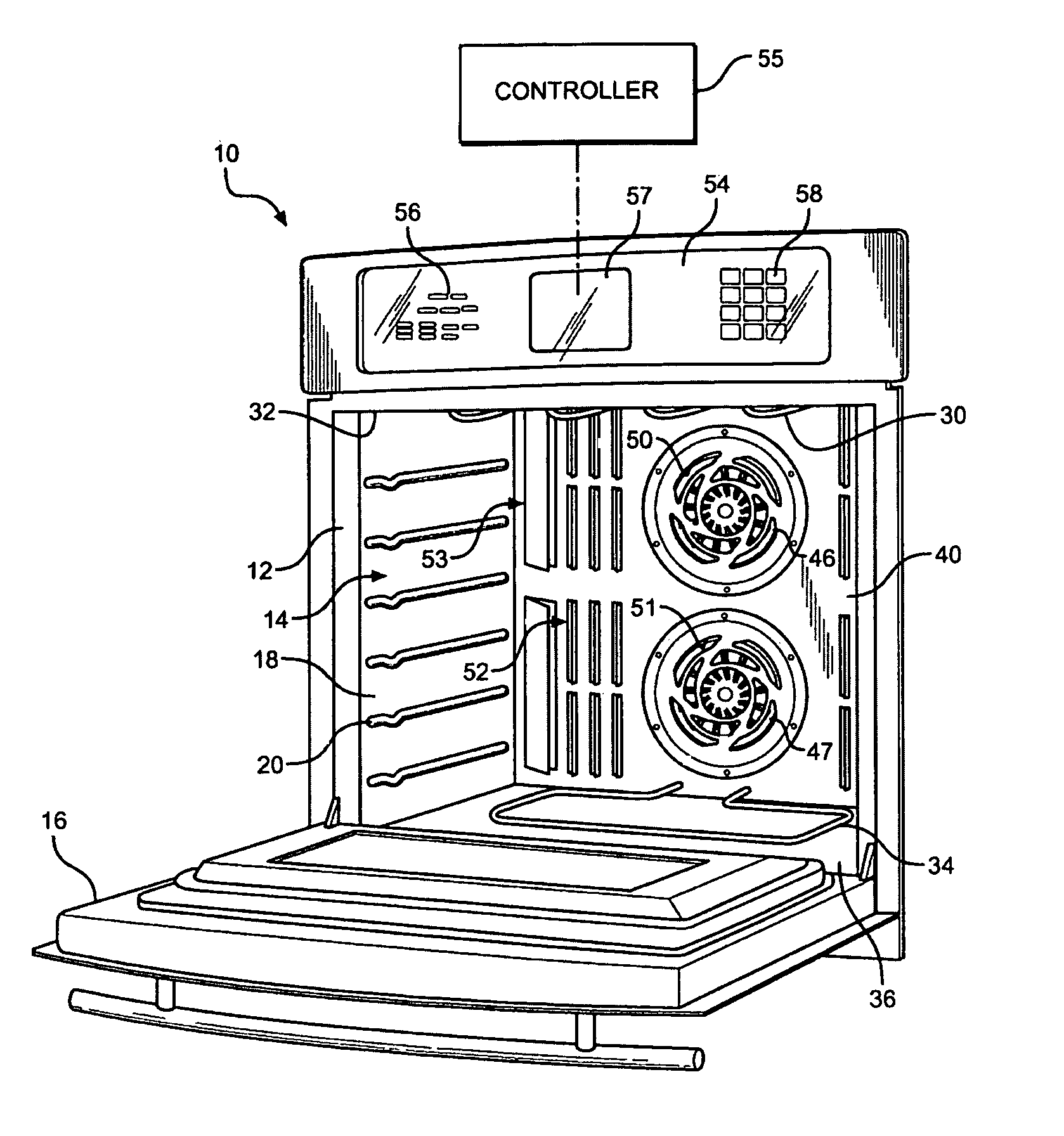 Convection cooking in multi-fan convection oven