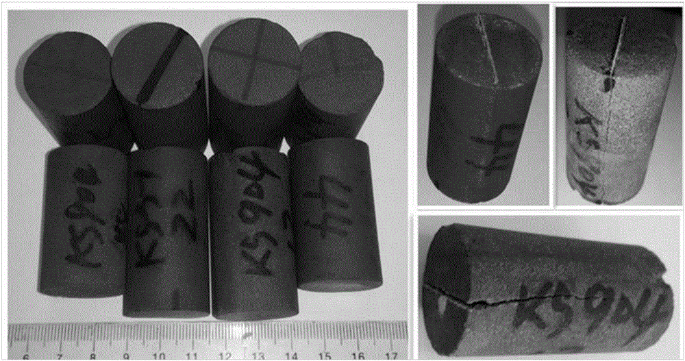 Method for measuring attenuation coefficient of fast and slow shear waves under crack width of rock core