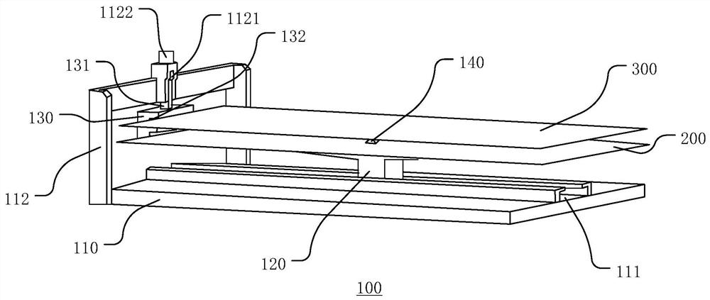 Display panel testing device and testing method