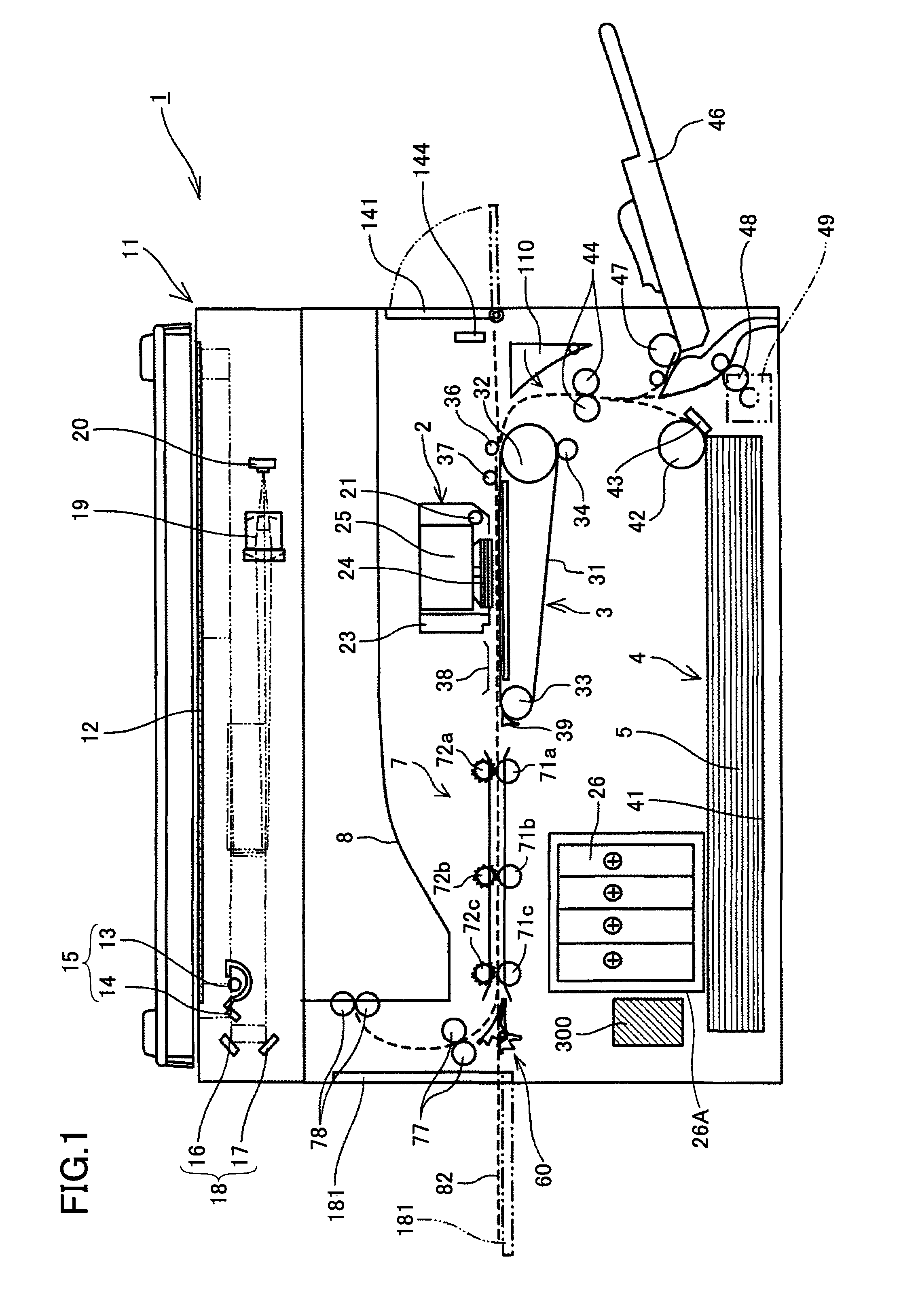 Image forming apparatus and method of correcting deviation of shooting position