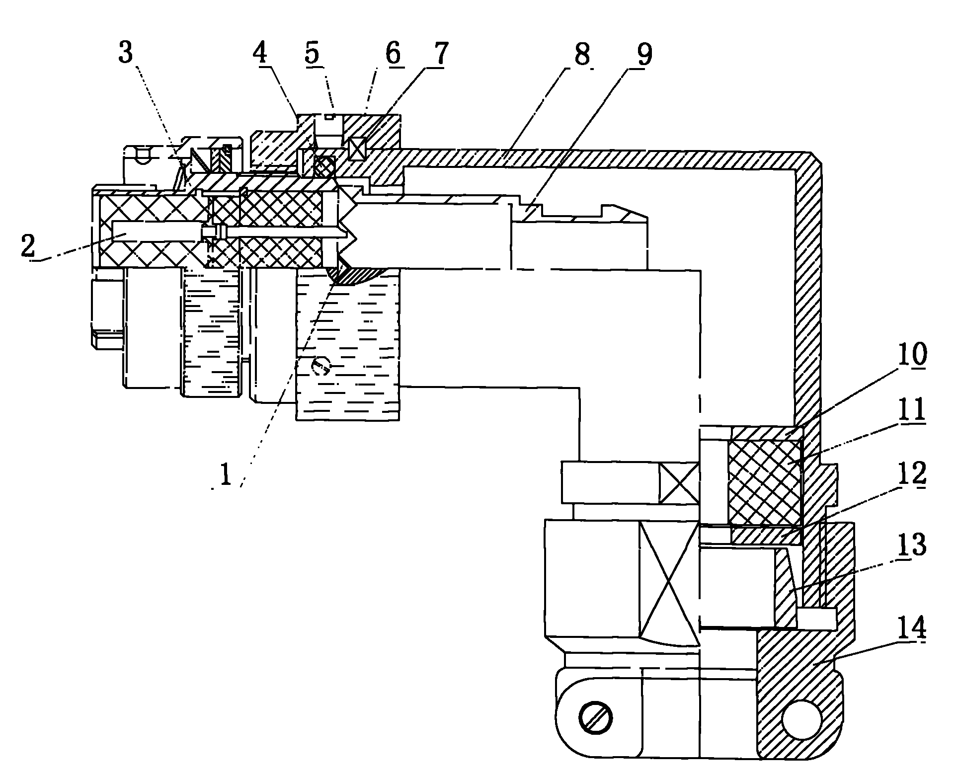 Water-proof cable tail clip for circular electric connector