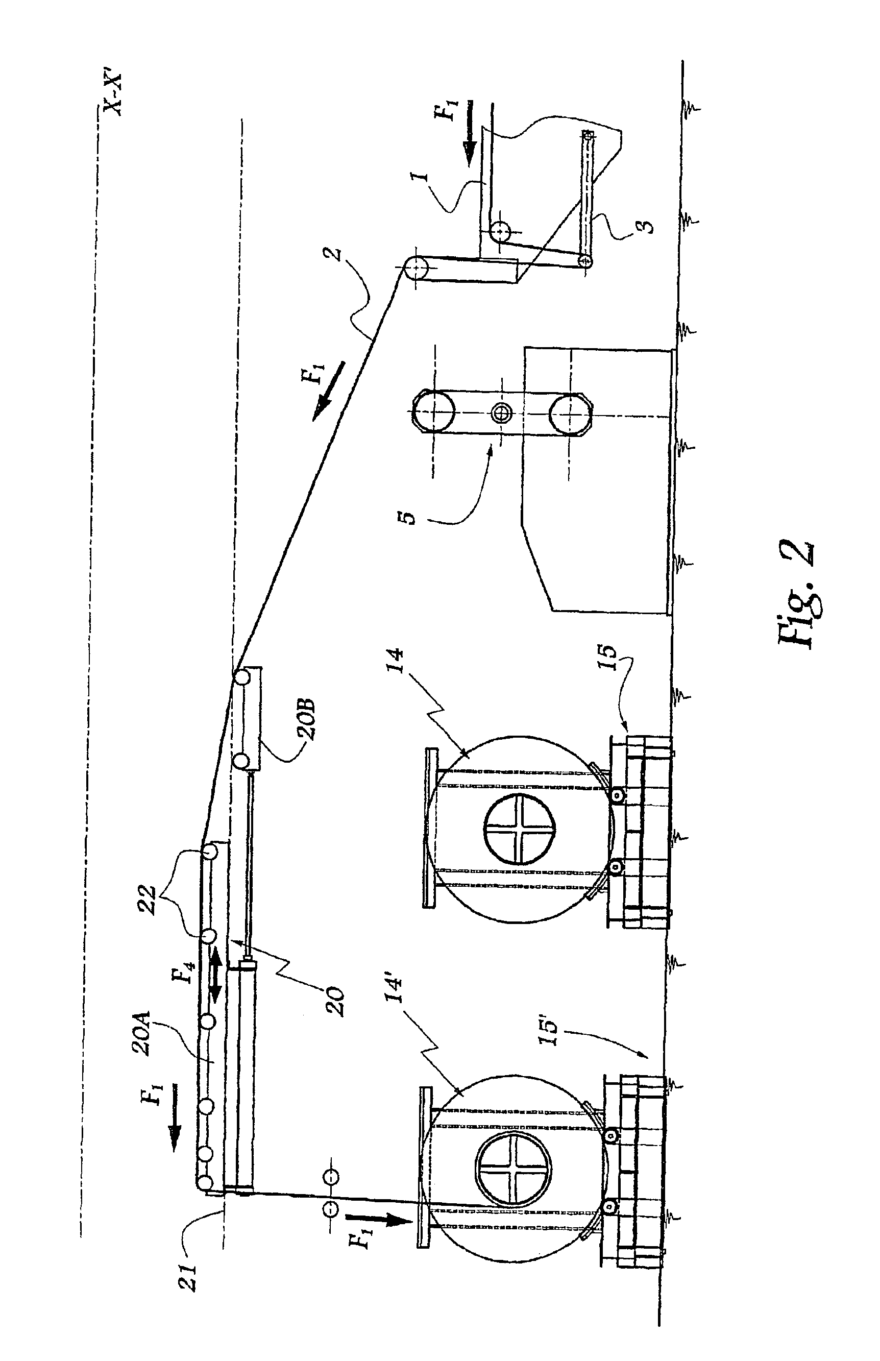 Installation and method for conditioning a sheet of moulding material