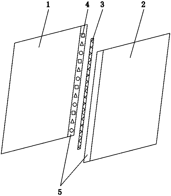 A processing method for anti-counterfeiting paper with gold and silver threads