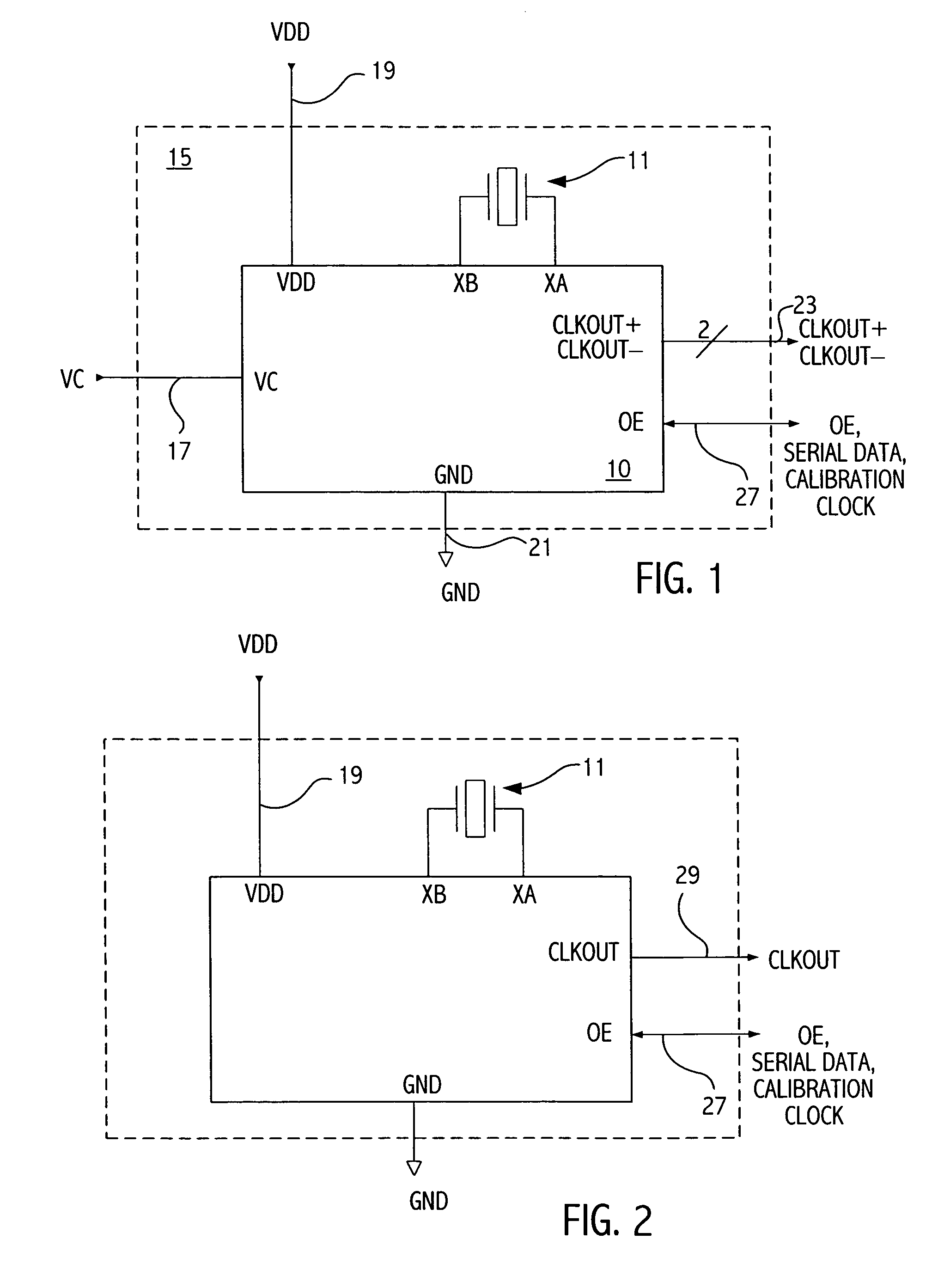 Calibration of oscillator devices