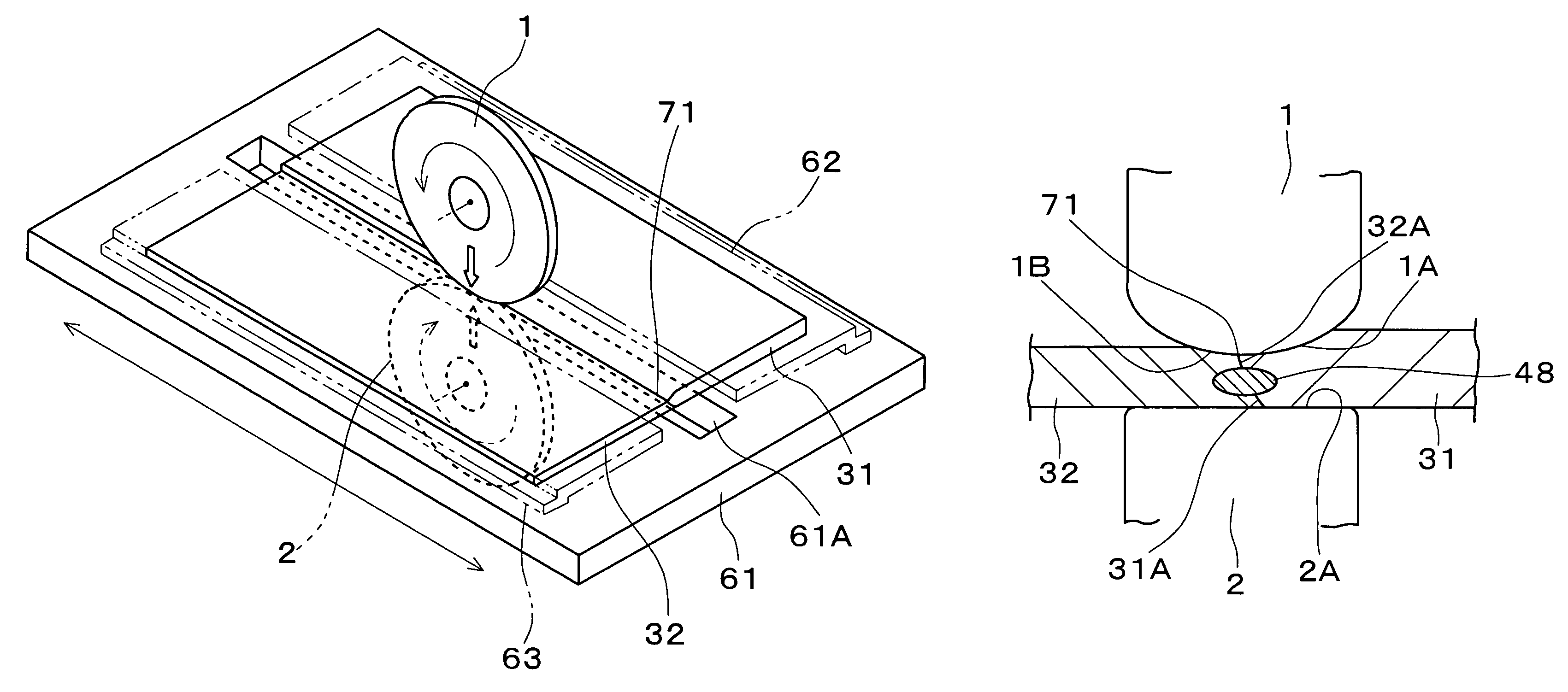 Butt welding device and butt welding method