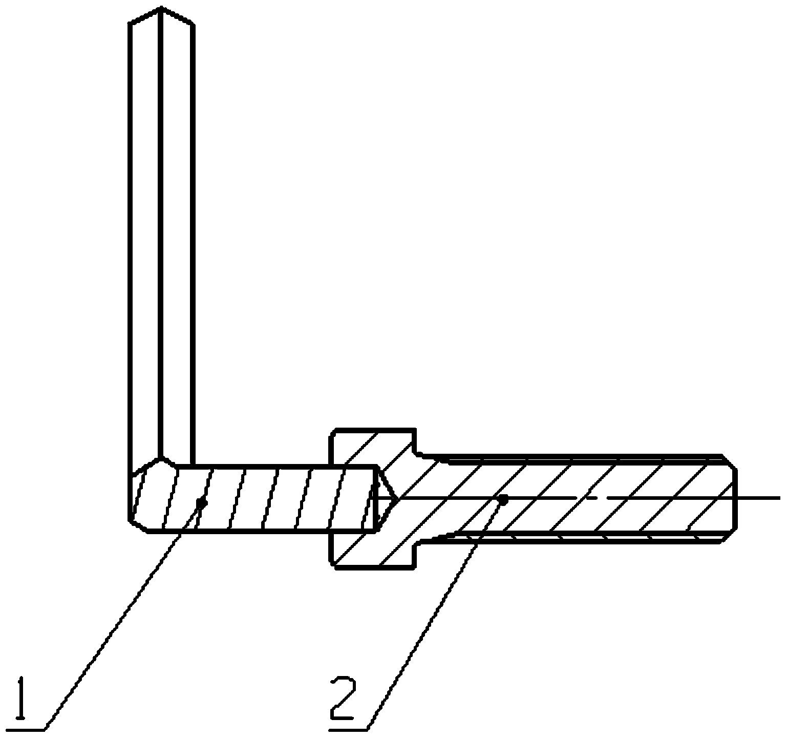 Small space socket head cap screw mounting and dismounting tool