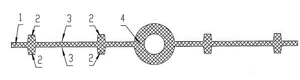 Non-asphaltic high polymer self-adhesive waterstop strip and preparation technology thereof