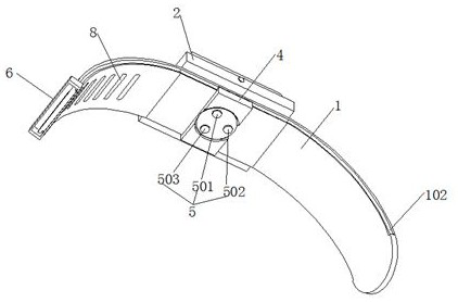 Smart bracelet with health monitoring function