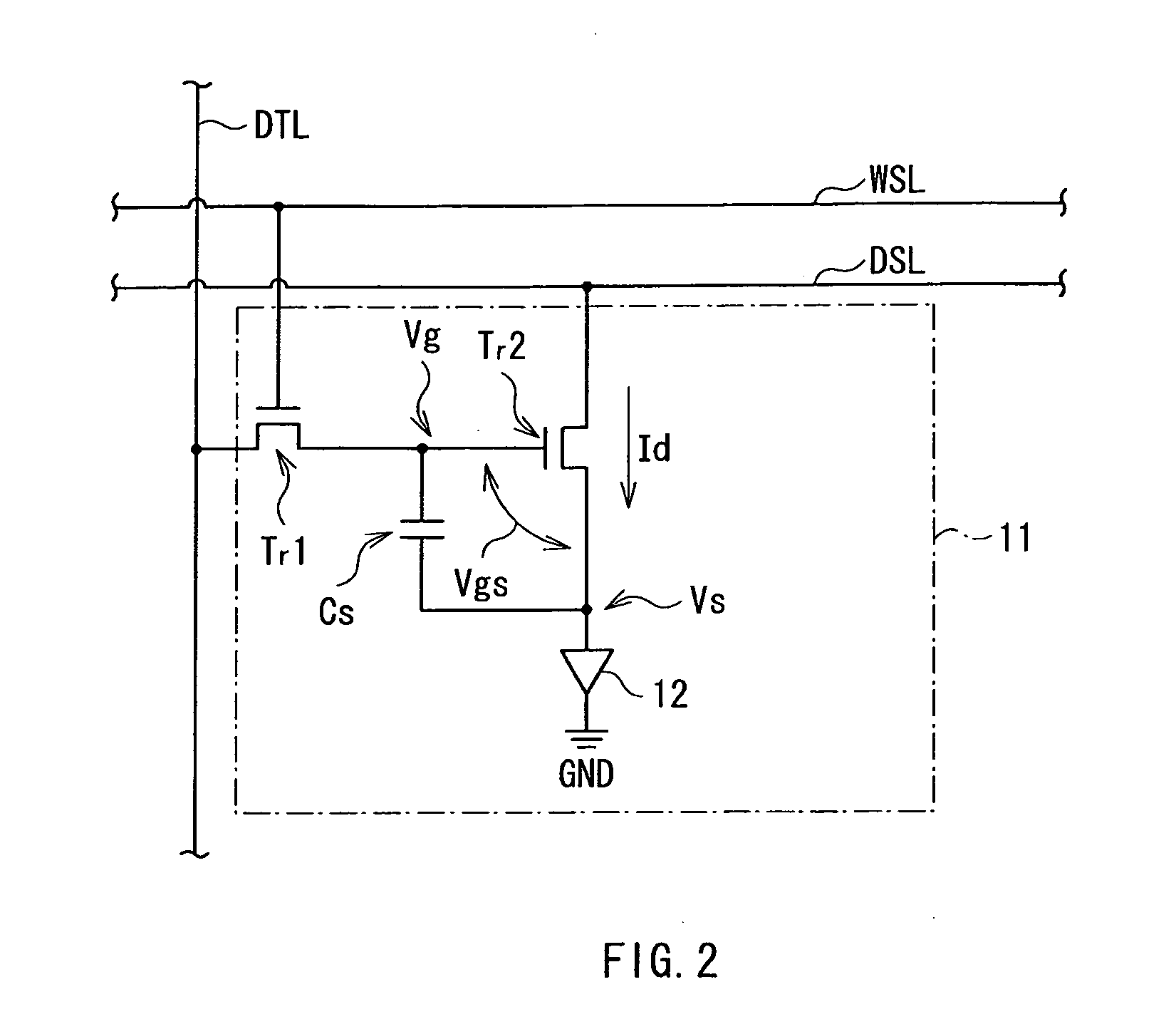 Display device, method of driving the same, and electronic unit