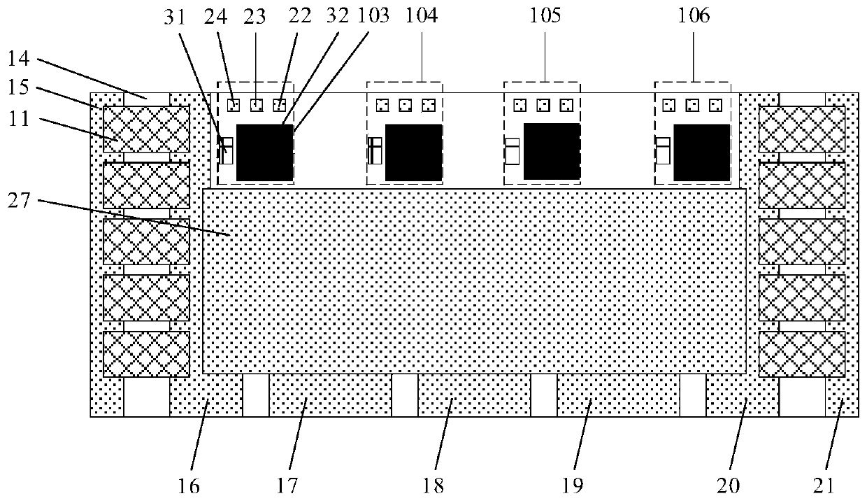 Double-sided heat dissipation full-bridge power module based on GaN device