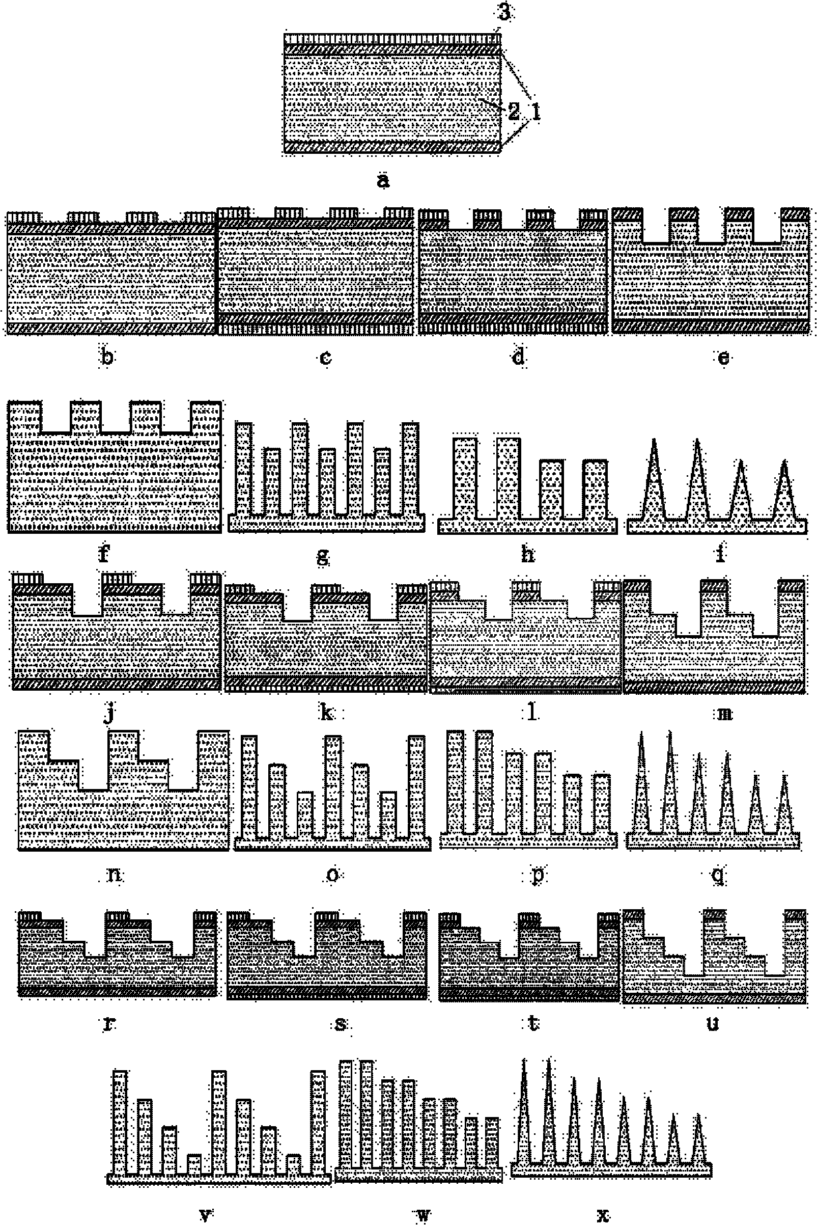 Method for preparing step micro-needle array