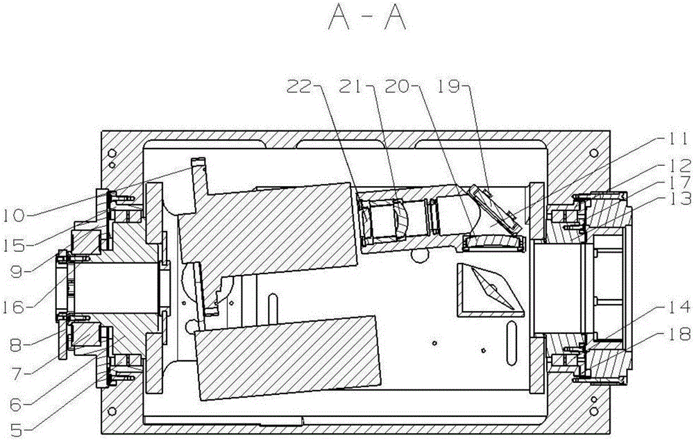 Target image-based mechanical rotation eliminating mechanism