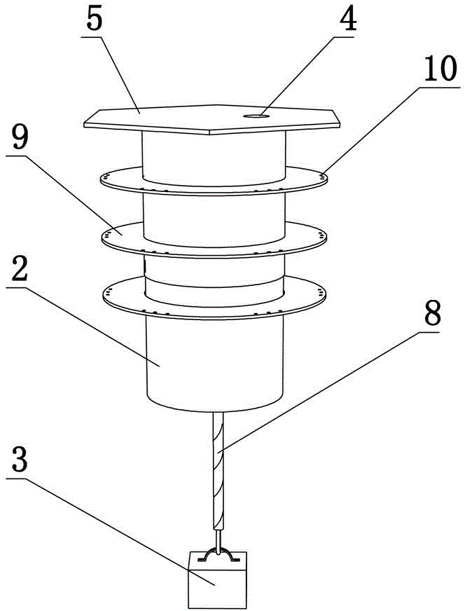 Movable marine floating type main body module structure