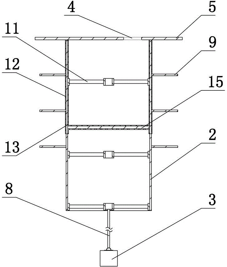 Movable marine floating type main body module structure