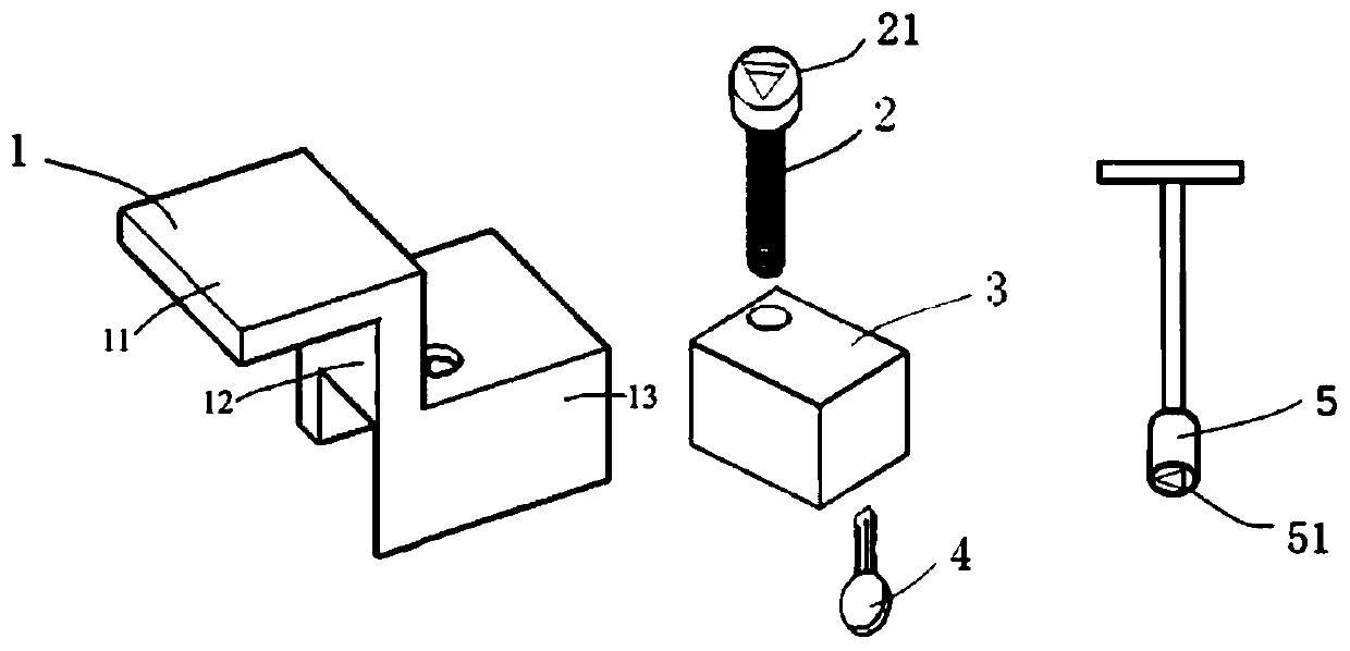 Antitheft side pressure lock bolt for solar photovoltaic panel bracket and using method thereof