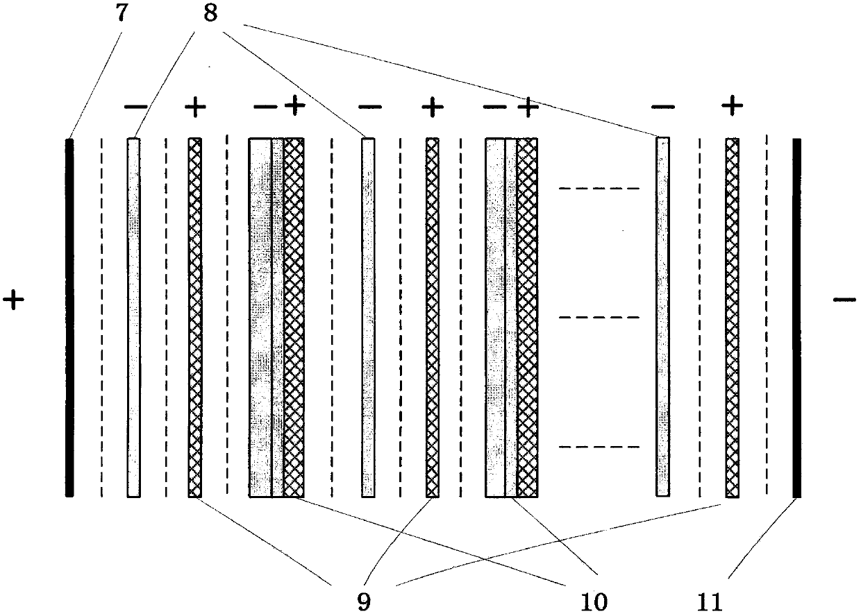 Method for electrically regenerating OH type anion bed failure anion exchange resin through bipolar membrane method