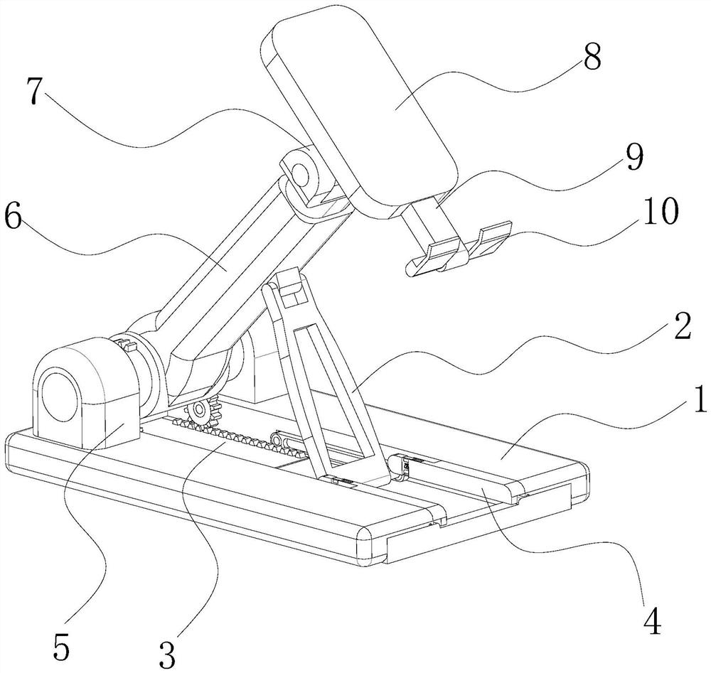 Adjustable self-adaptive anti-tilting mobile phone support