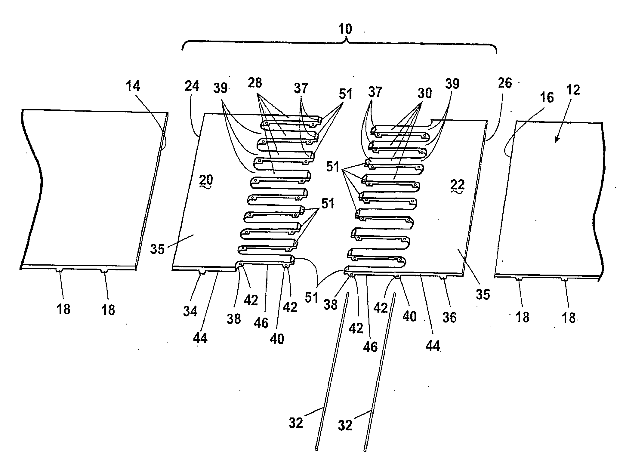 Thermoplastic belt connector with fingers