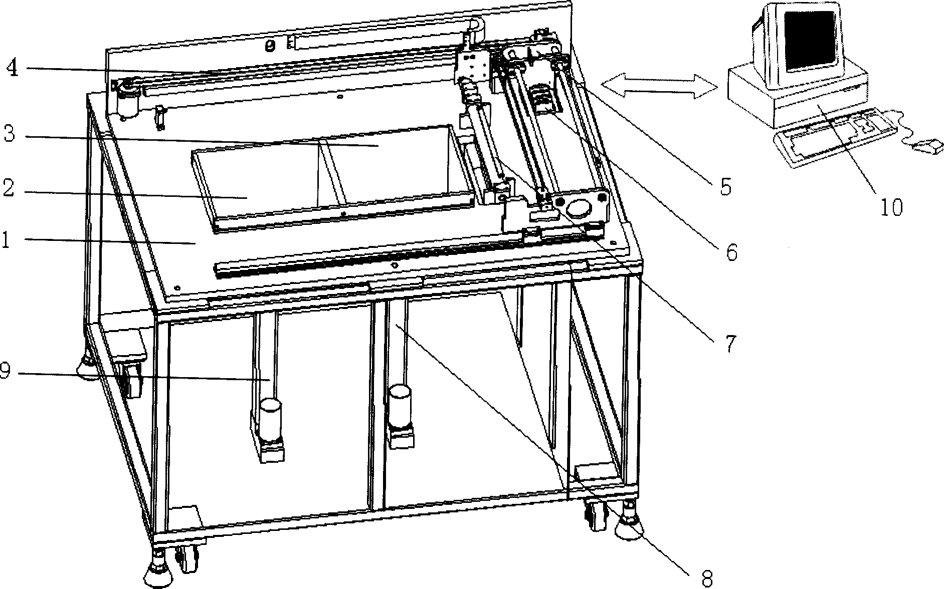 Three dimension color printing quick forming device and method