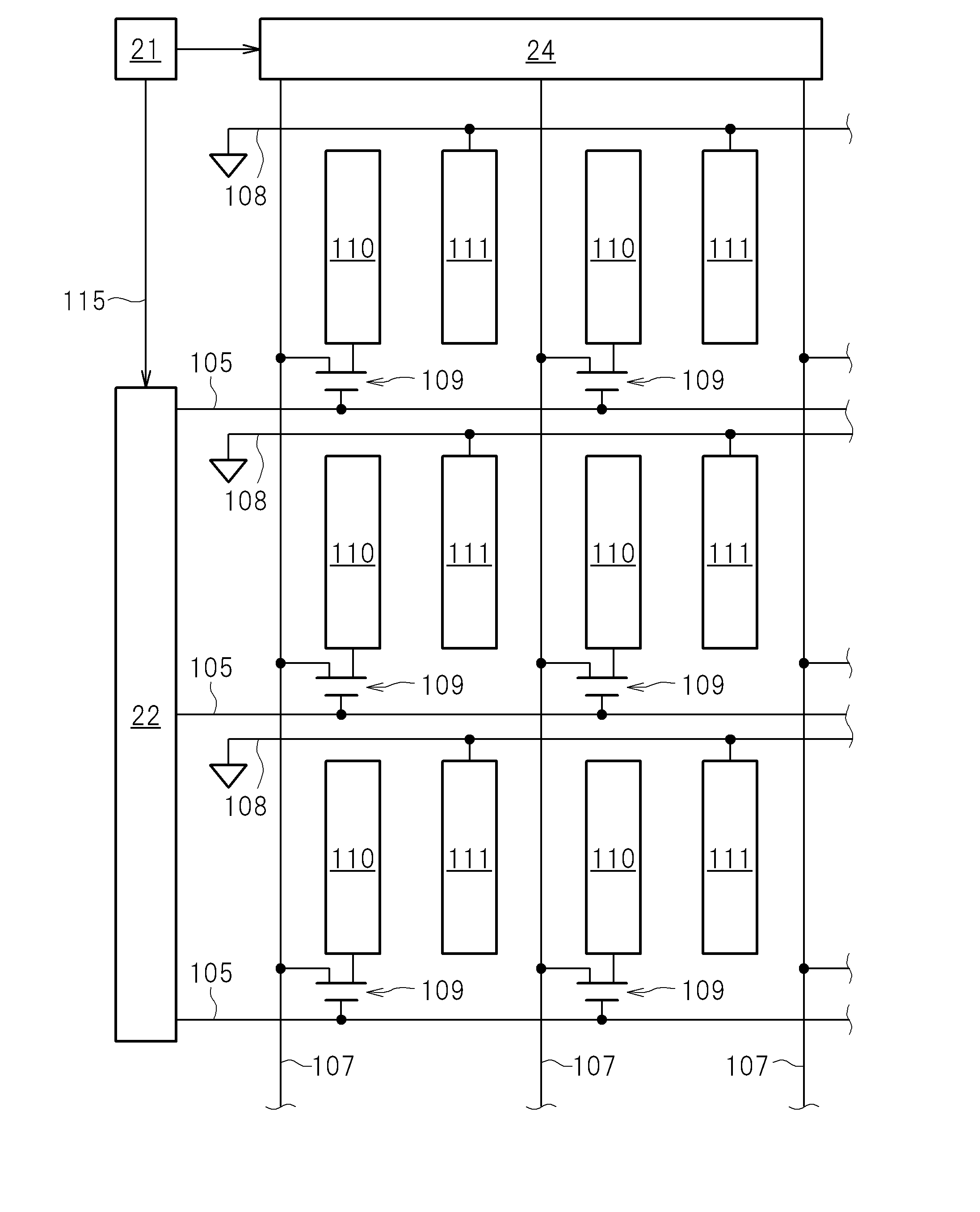 Gate signal line drive circuit and display device