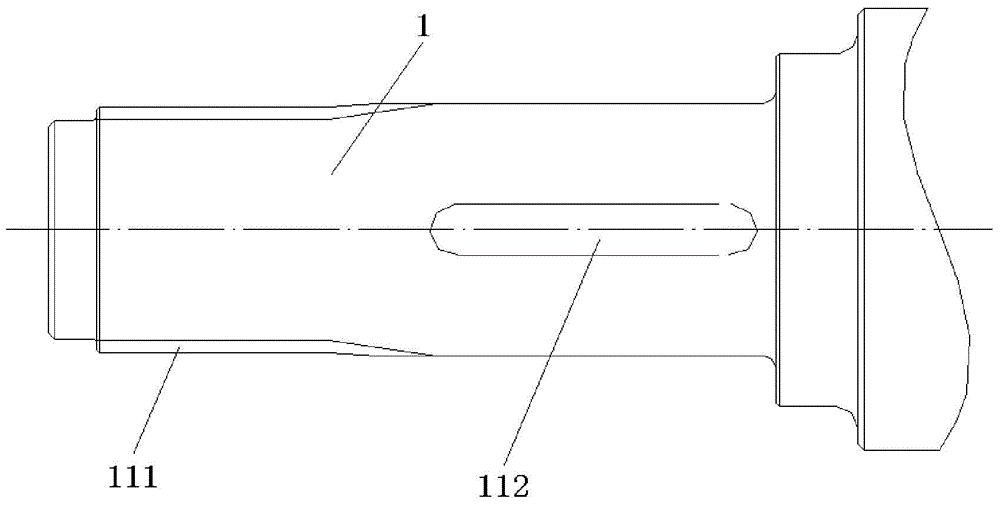 Crankshaft front-end structure of diesel engine