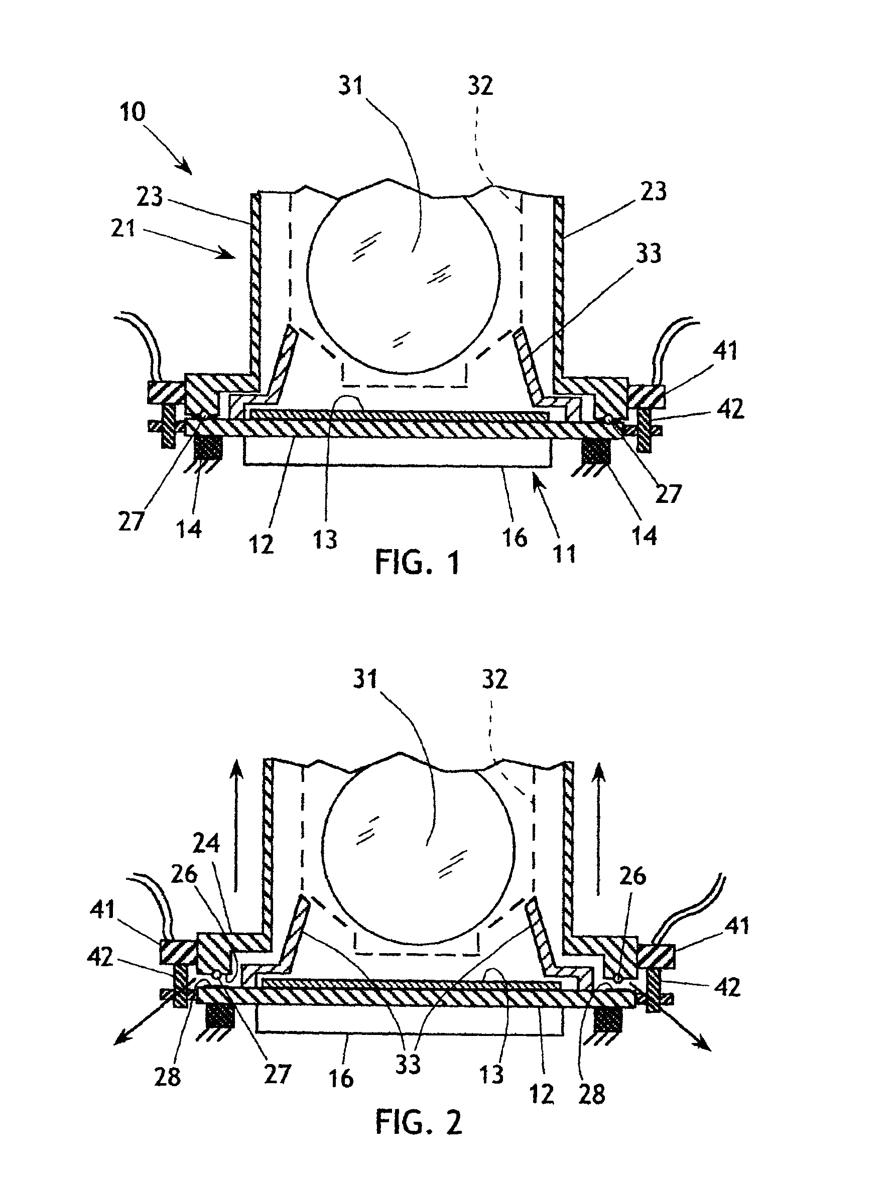 Processing tank with improved quick dump valve