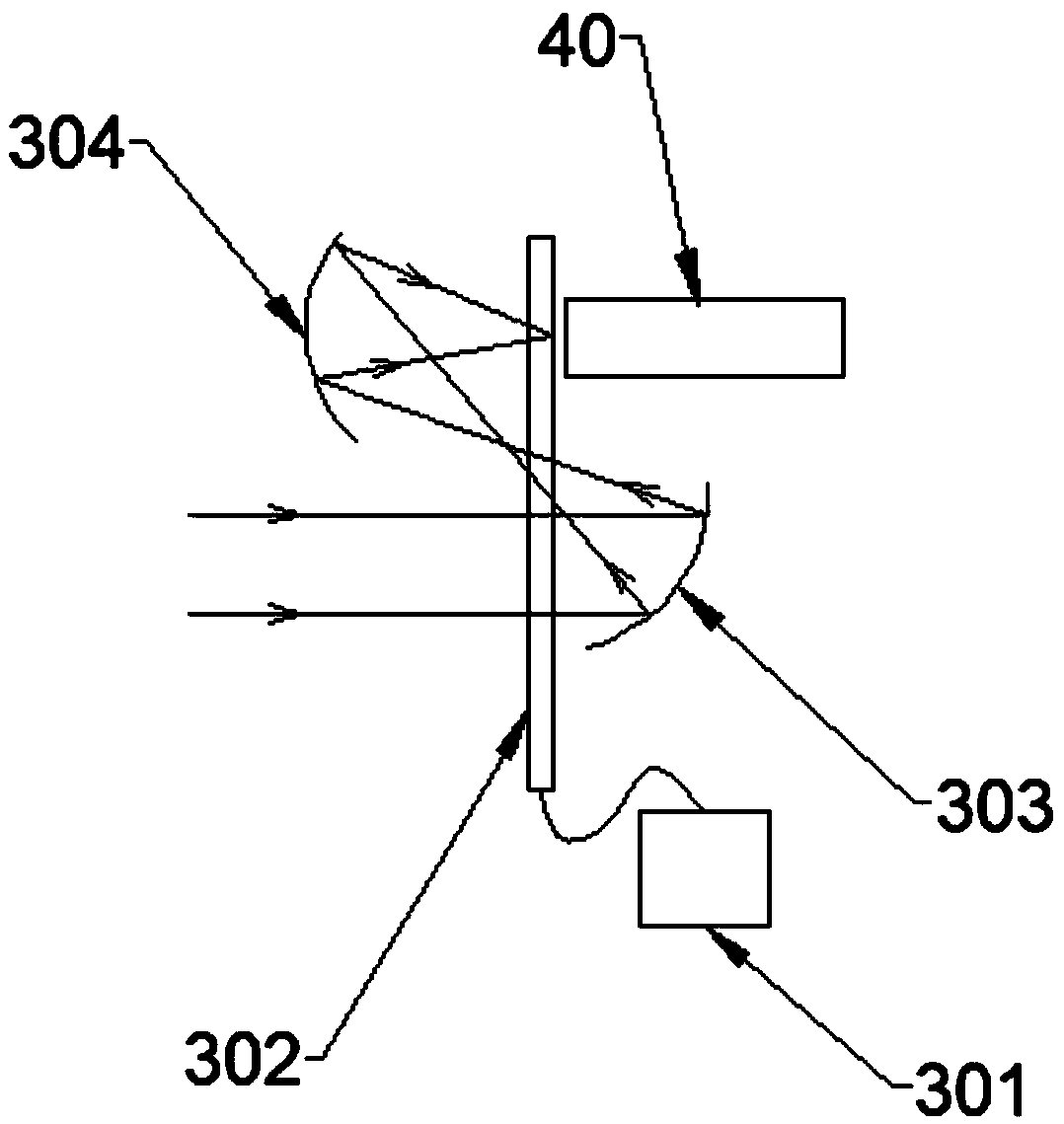 Speckle elimination light path and three-color laser projection system